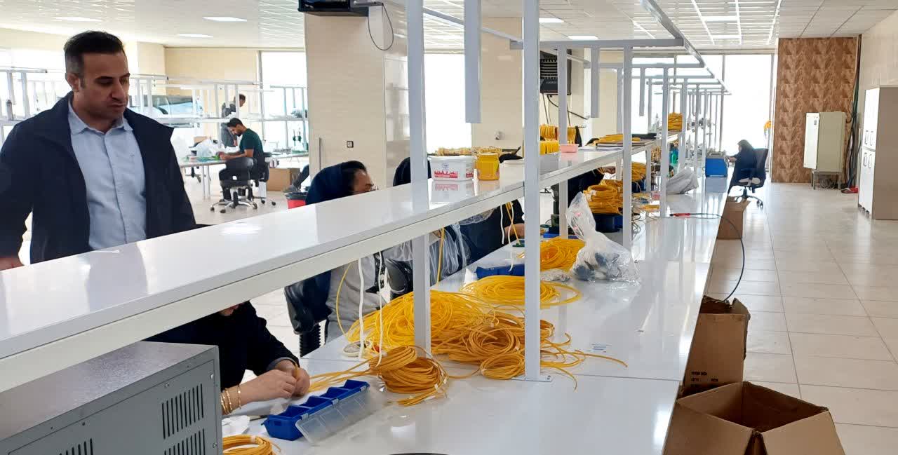 خط تولید پچ کورد فیبرنوری 